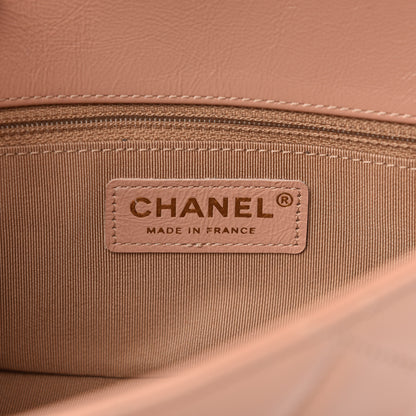 Chanel Shiny Aged Calfskin Quilted Mini Hold The Line Flap Beige 8 of 11