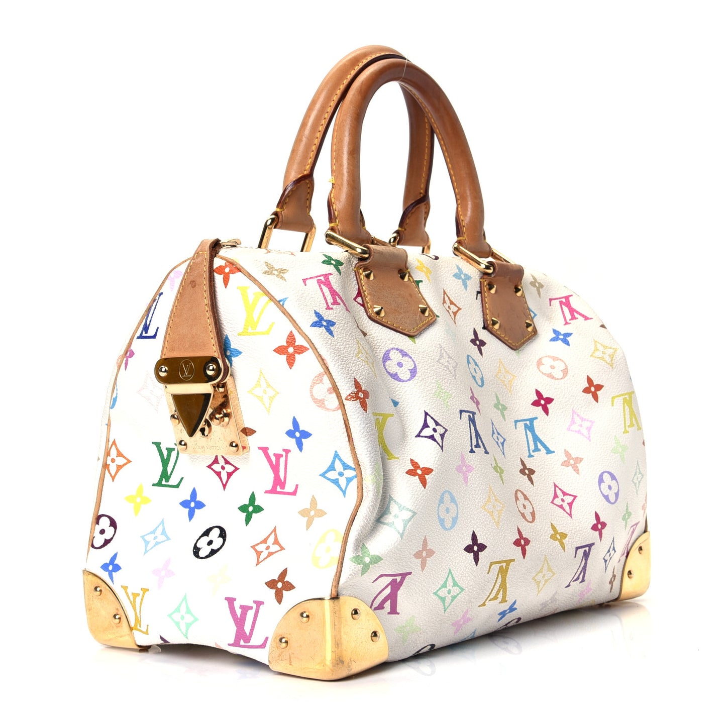 Monogram Multicolor Speedy 30 White
