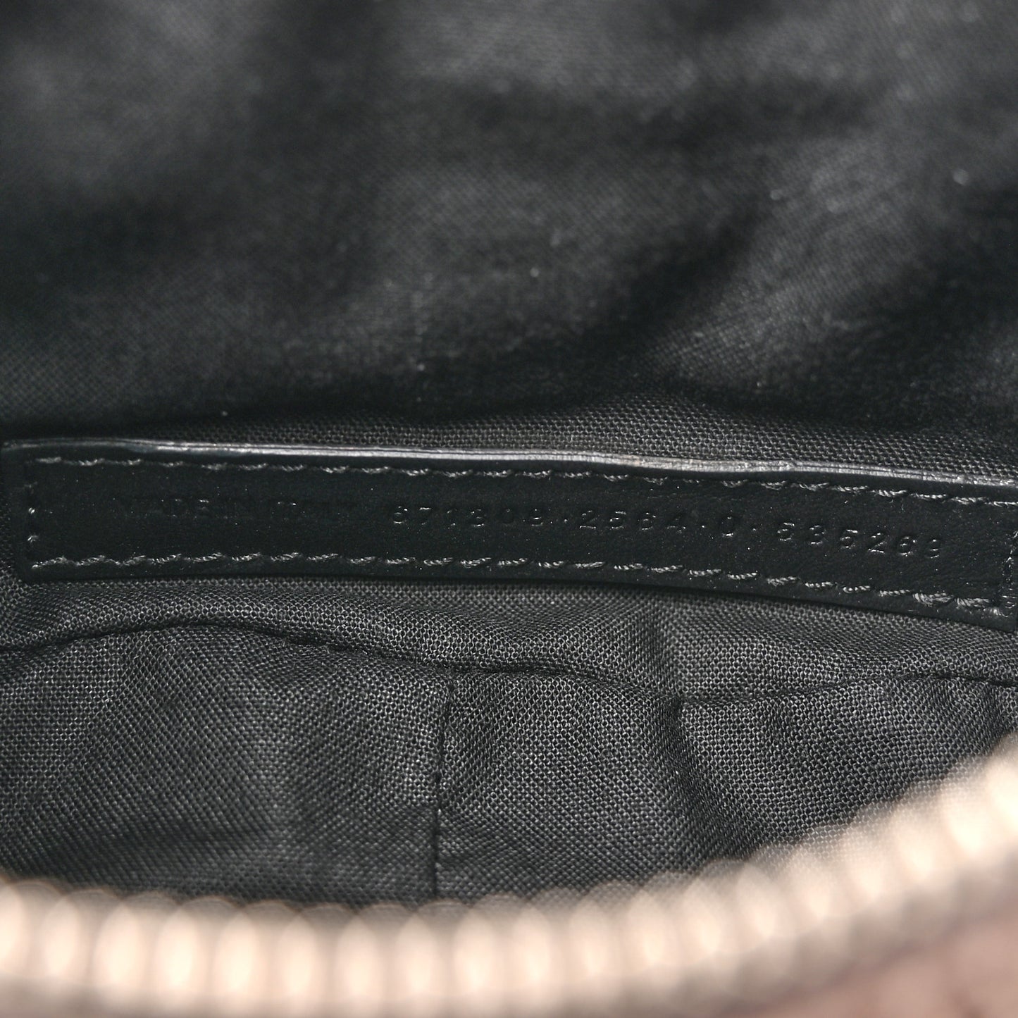 Metallic Agneau Arena Le Cagole Shoulder Bag XS Dark Bronze