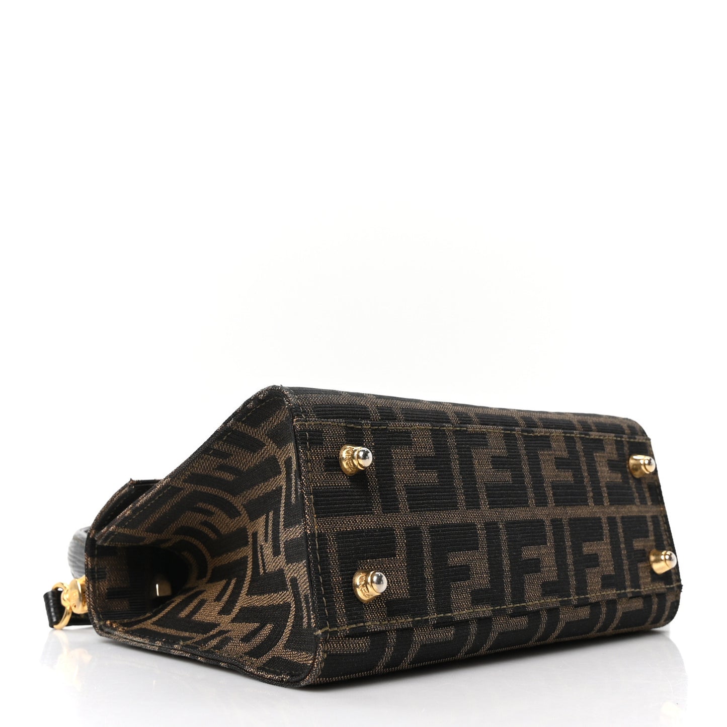 Zucca Vitello Top Handle Shoulder Bag Tobacco Moro