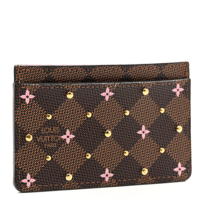 Louis Vuitton Damier Ebene Studded Card Holder 3 of 6
