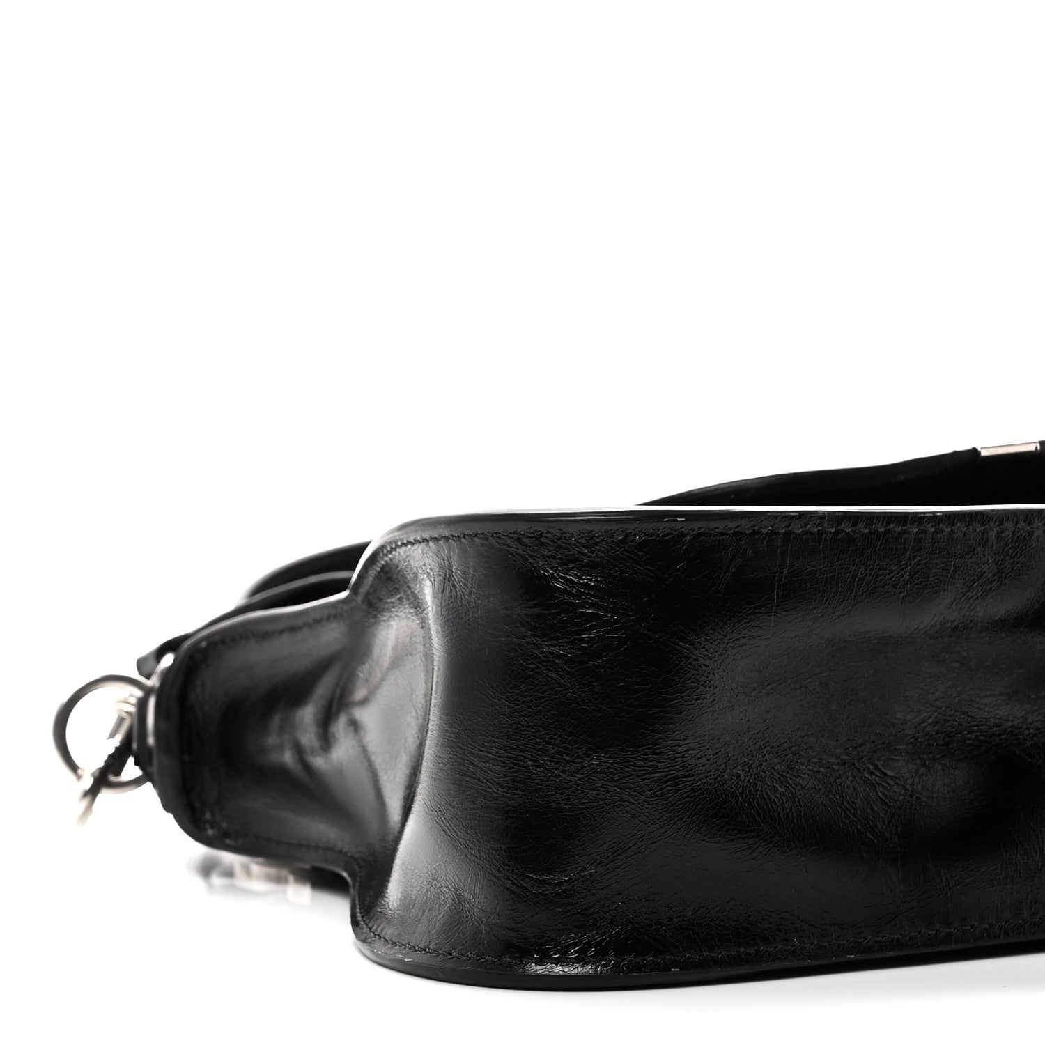 Chloe Natural Shiny Calfskin Small Marcie Satchel Black 9 of 10
