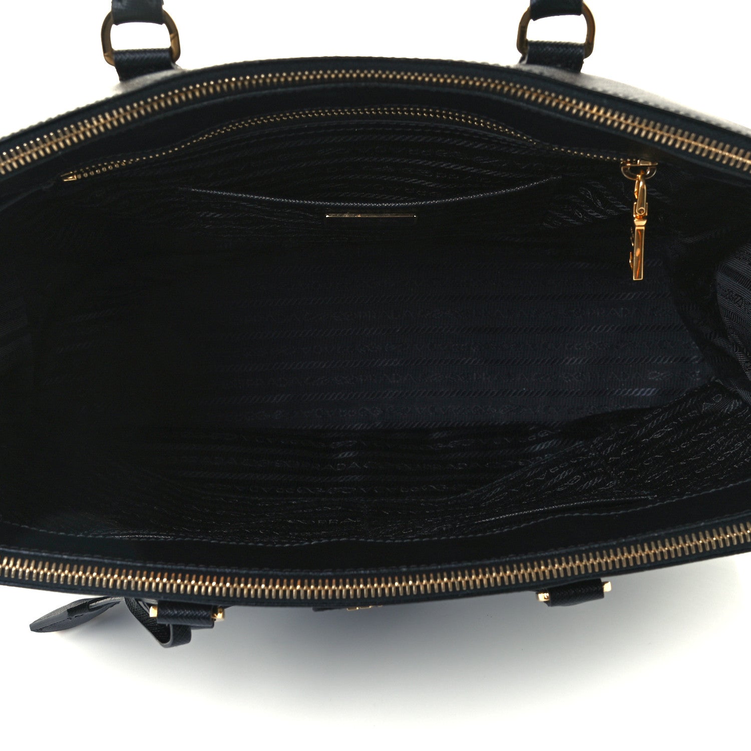 Prada Saffiano Large Galleria Double Zip Tote Black 5 of 10