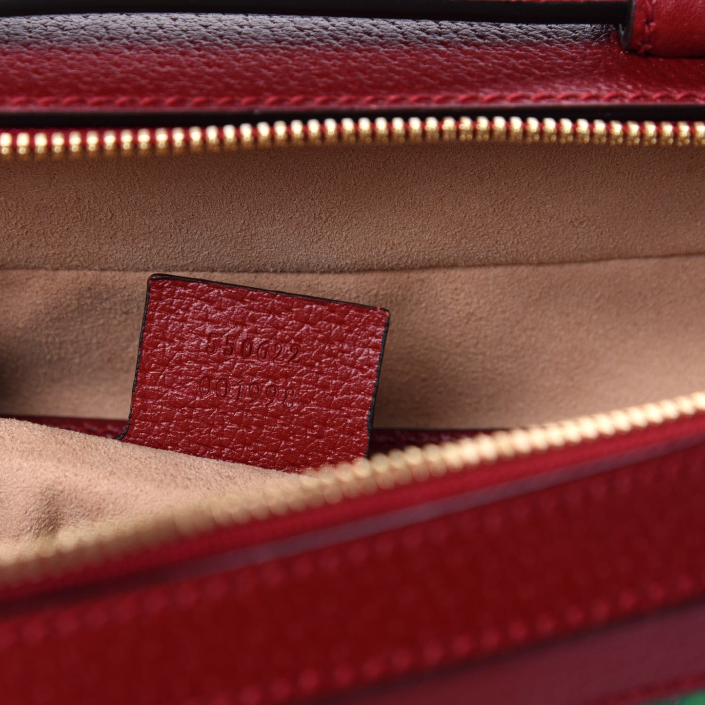 GG Supreme Monogram Flora Web Small Ophidia Top Handle Shoulder Bag Hibiscus Red