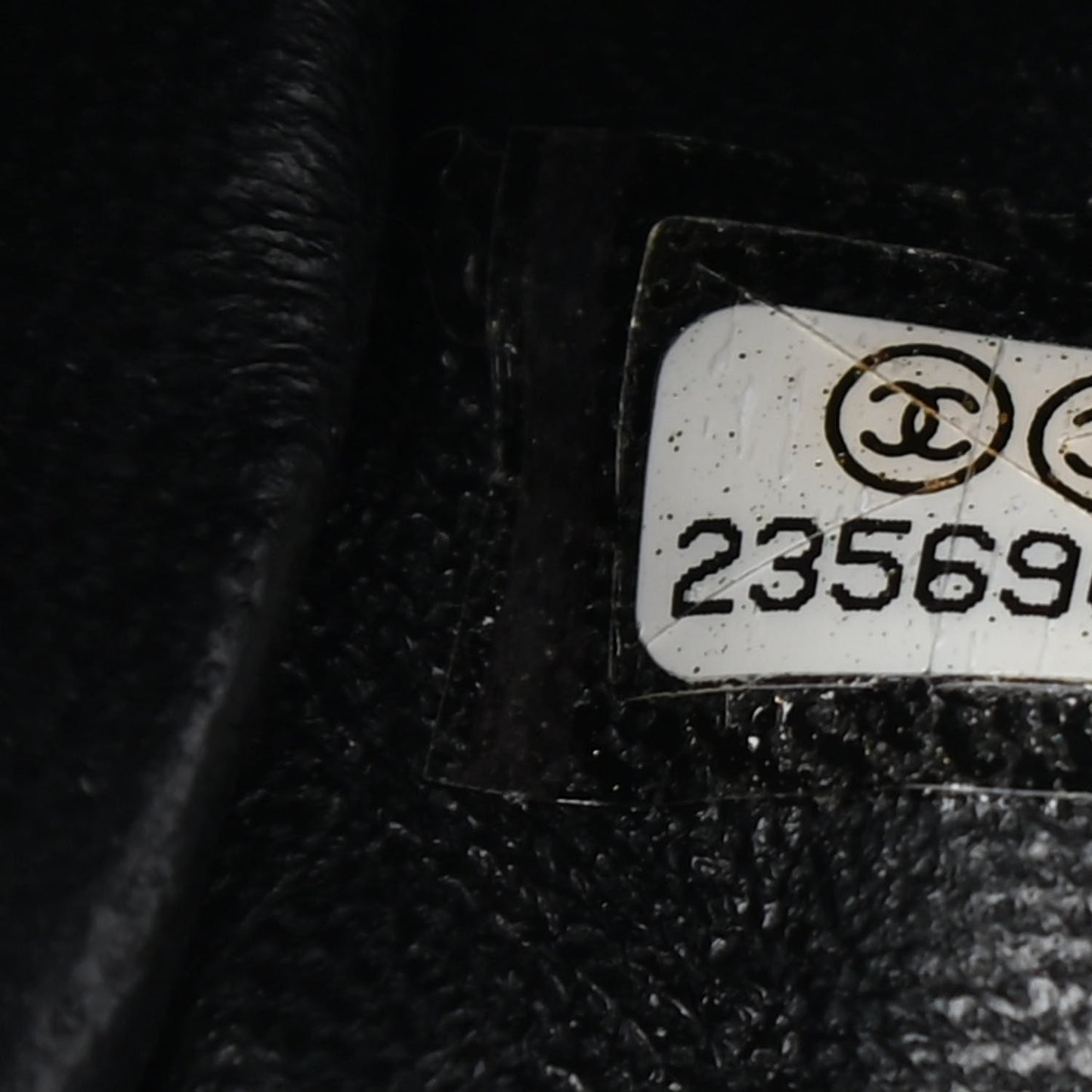 Lambskin Chevron Quilted Jumbo Double Flap Black