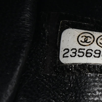 Chanel Lambskin Chevron Quilted Jumbo Double Flap Black 6 of 6