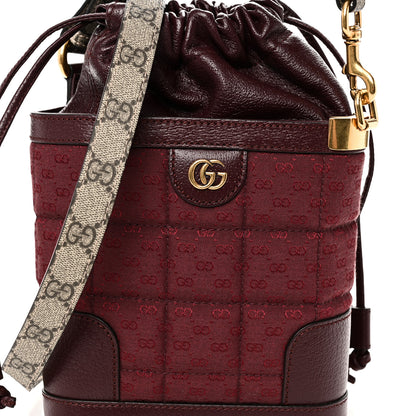 Gucci GG Supreme Canvas Mini Crossbody Bag  Beige Ebony Burgundy 8 of 10