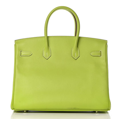 Hermes Epsom Candy Birkin 35 Kiwi Lichen 23 of 41