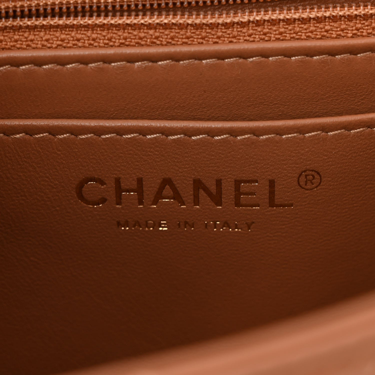 Chanel Lambskin Quilted Mini Rectangular Flap Brown 6 of 10