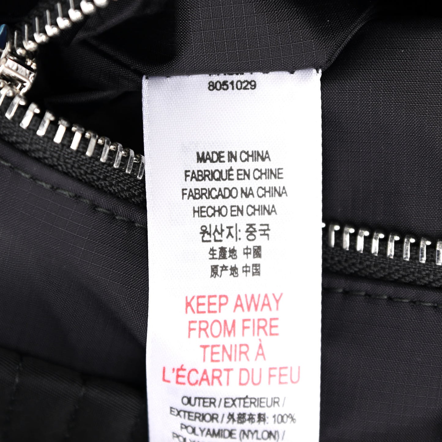 Nylon Logo Tote Bag Black