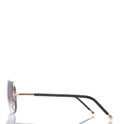 Louis Vuitton Monogram Petite Viola Pilote Aviator Sunglasses Z0571U Brown 2 of 7
