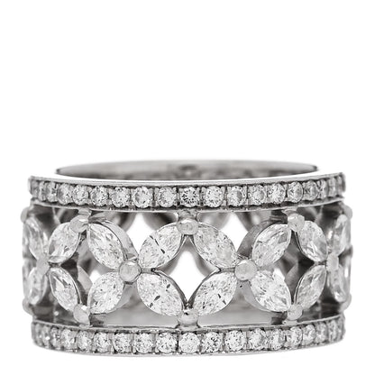 Tiffany Platinum Diamond Victoria Band Ring 52 6 3 of 5