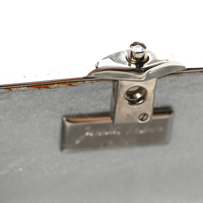Judith Leiber Swarovski Crystal Minaudiere Clutch Silver 10 of 10
