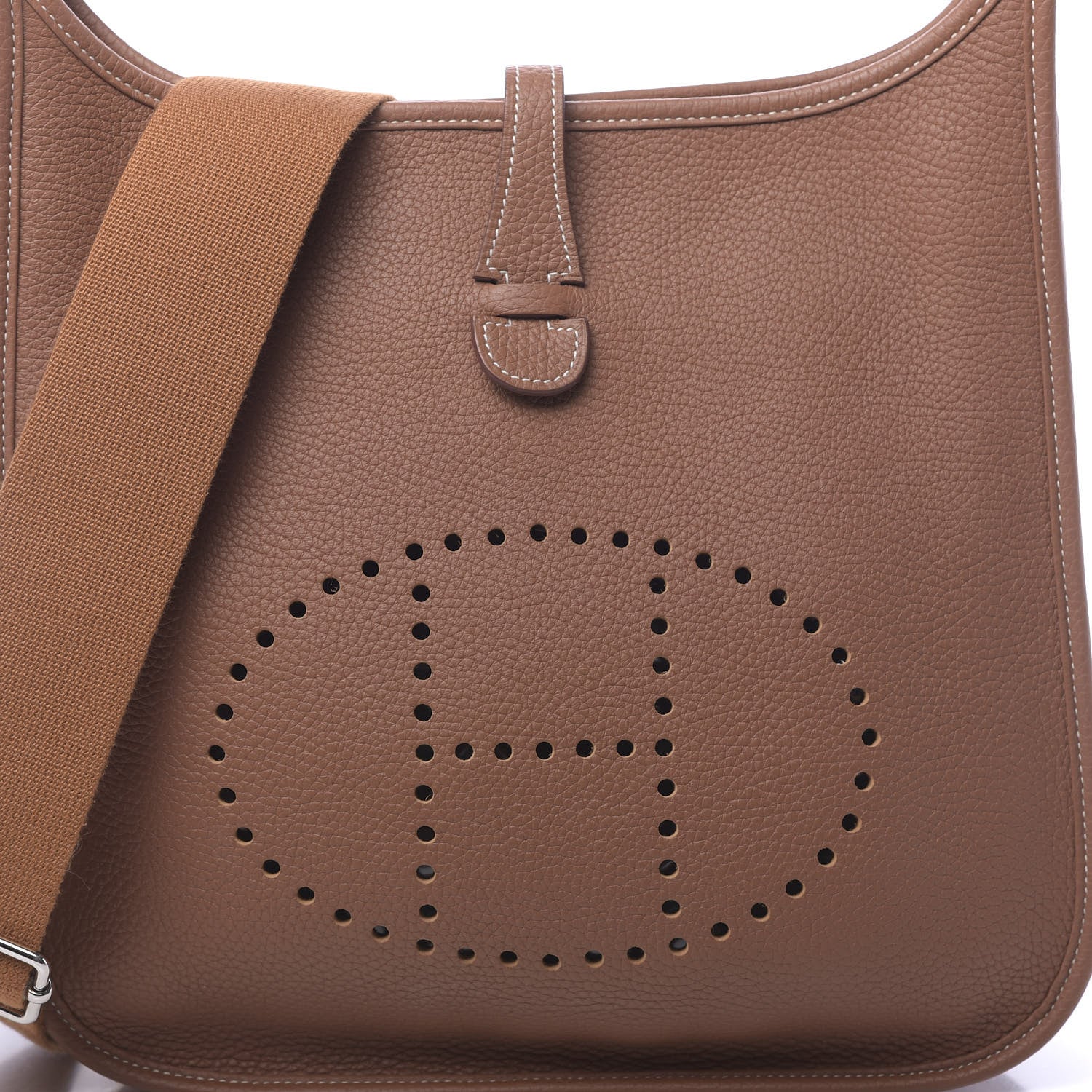 Hermes Taurillon Clemence Evelyne III PM Gold 11 of 12