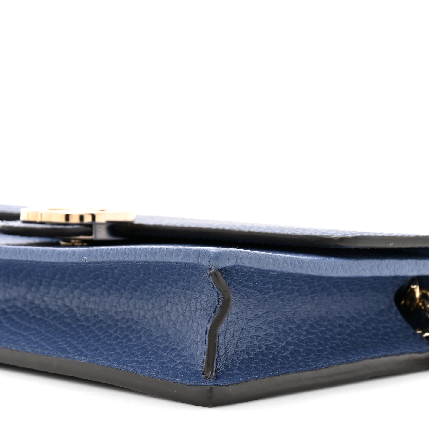 Dollar Calfskin Interlocking G Chain Wallet Caspian
