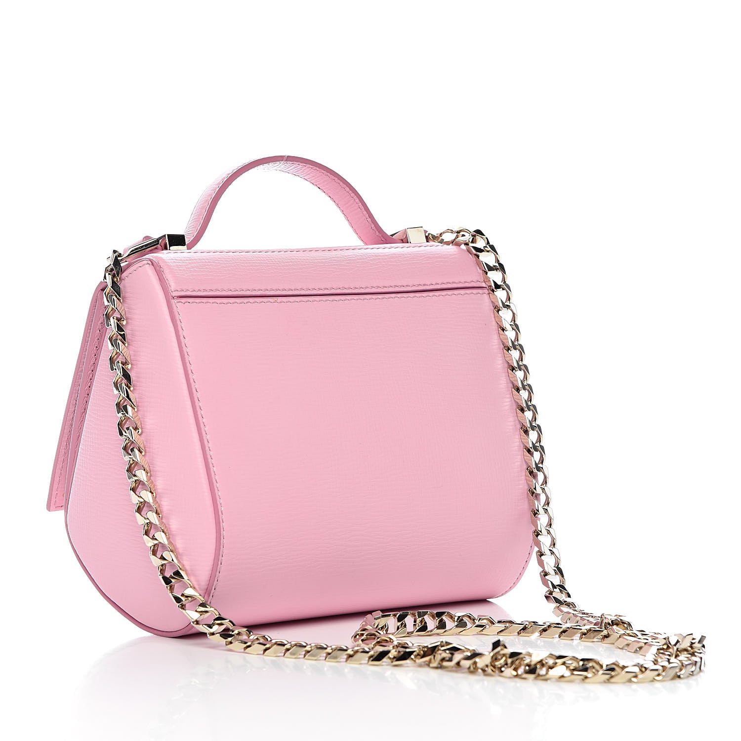 Givenchy Textured Calfskin Mini Pandora Box Chain Crossbody Bag Bright Pink 3 of 10