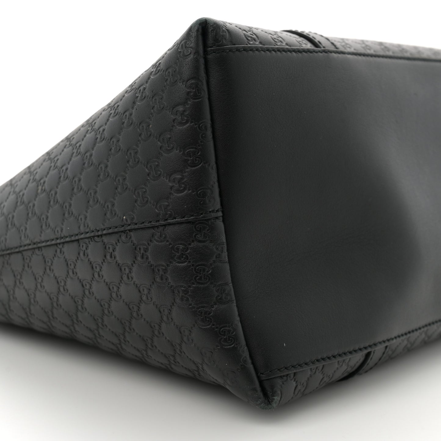 Soft Microguccissima Large Dome Satchel Black
