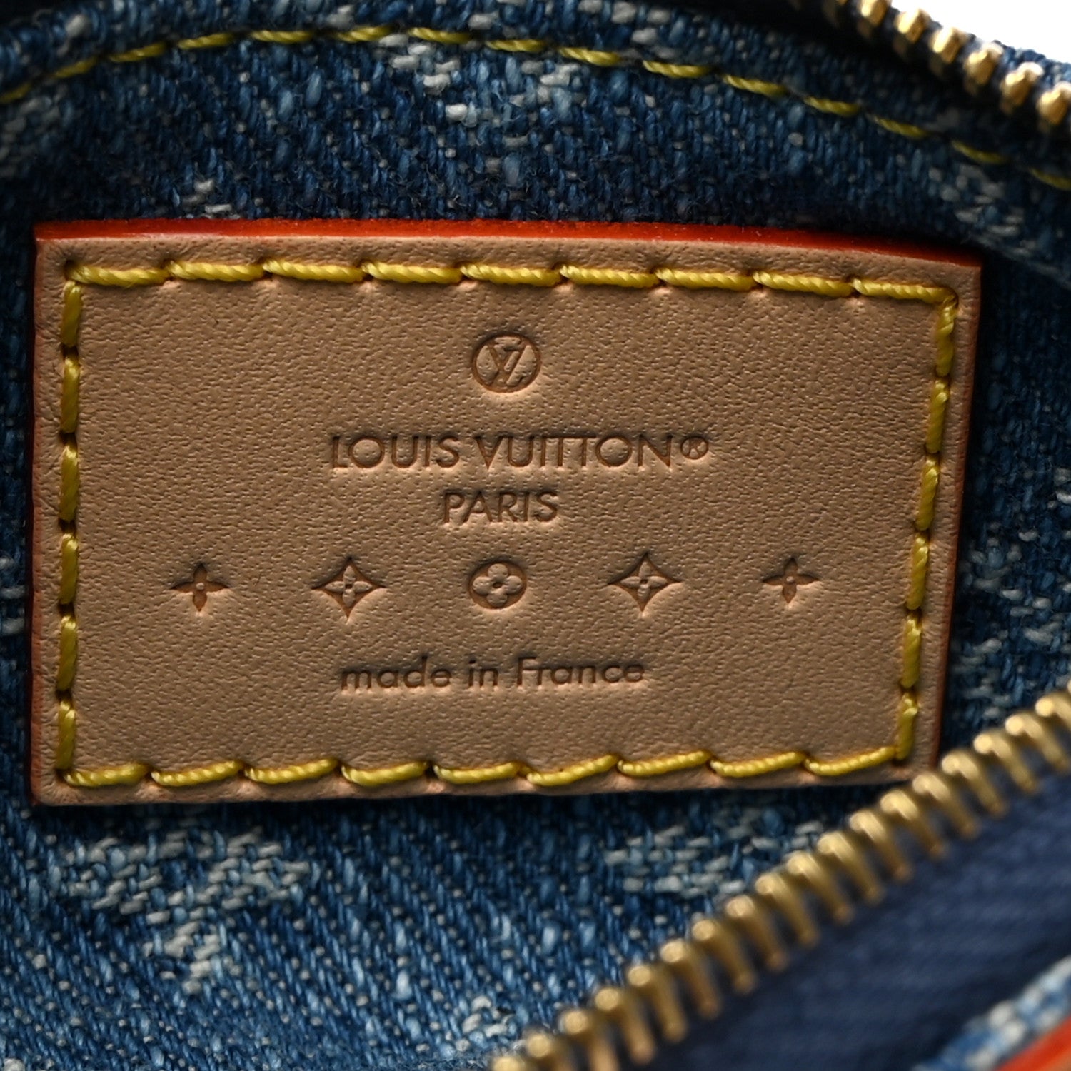 Louis Vuitton Monogram Denim Key Pouch Denim Blue 6 of 6