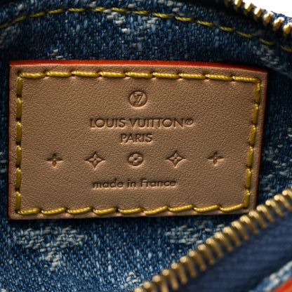 Louis Vuitton Monogram Denim Key Pouch Denim Blue 6 of 6