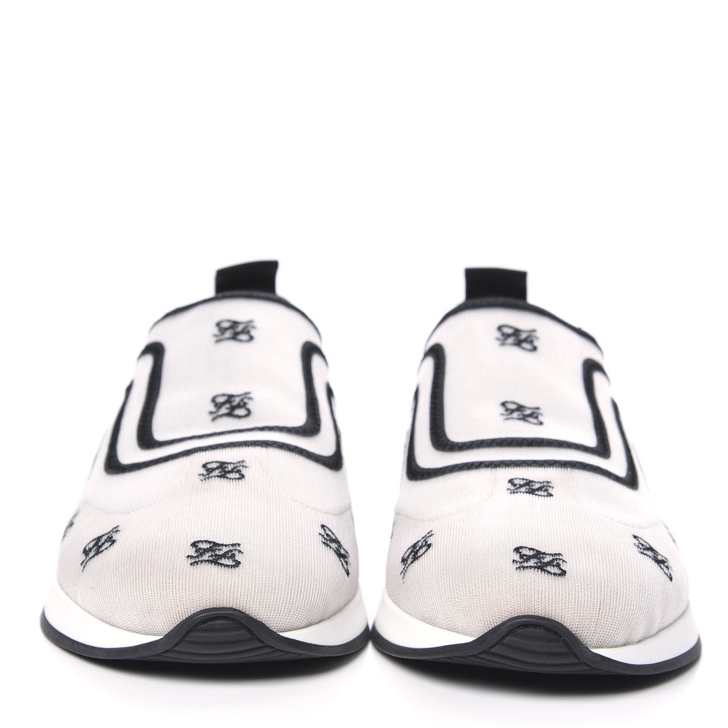 Mesh FF Karligraphy Slip On Sneakers 39 White