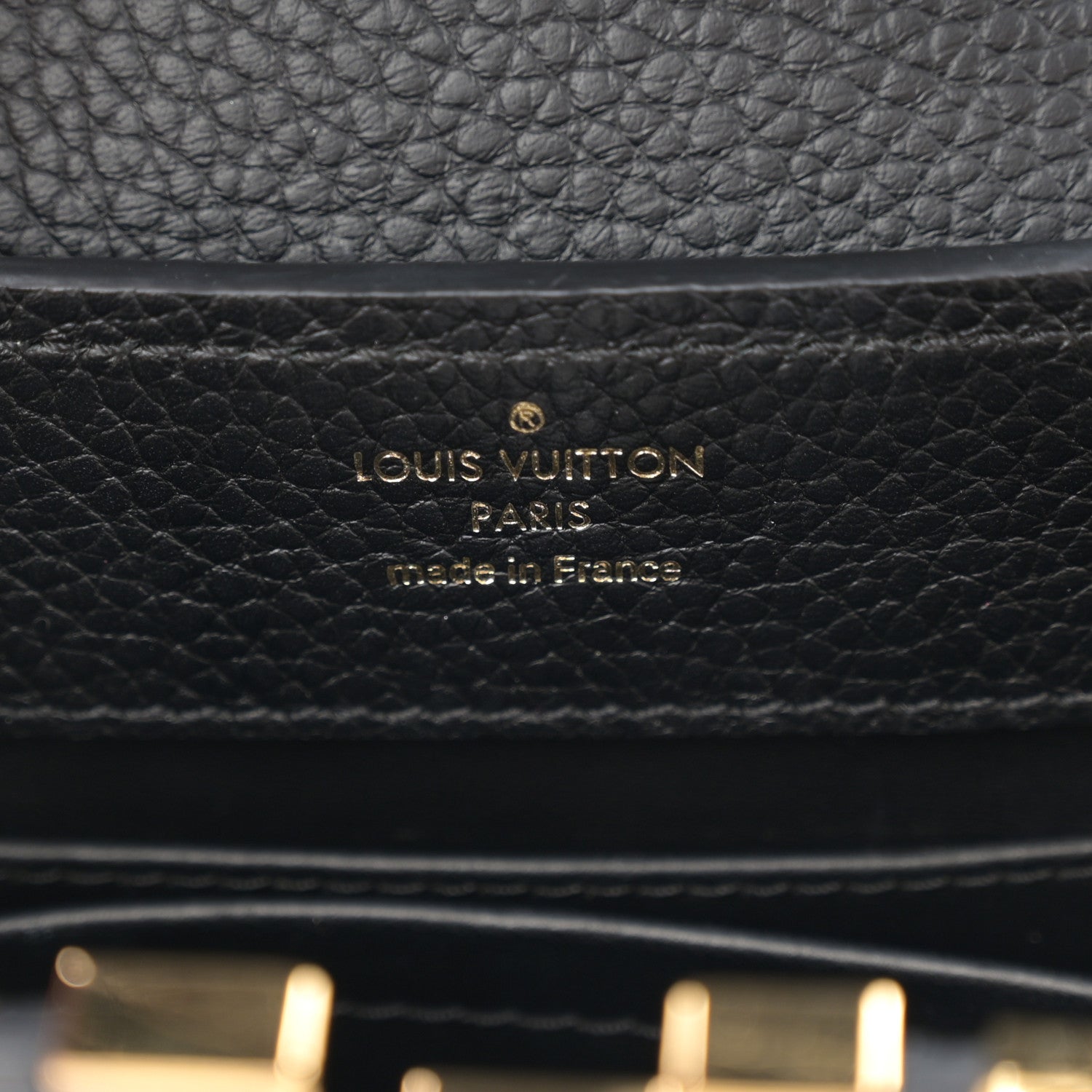 Louis Vuitton Taurillon Embellished Flower Crown Capucines Mini Black 6 of 9