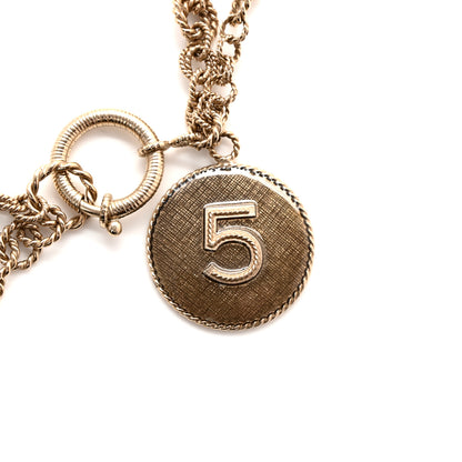 Chanel N°5 Medallion CC Chain Belt Gold 3 of 5