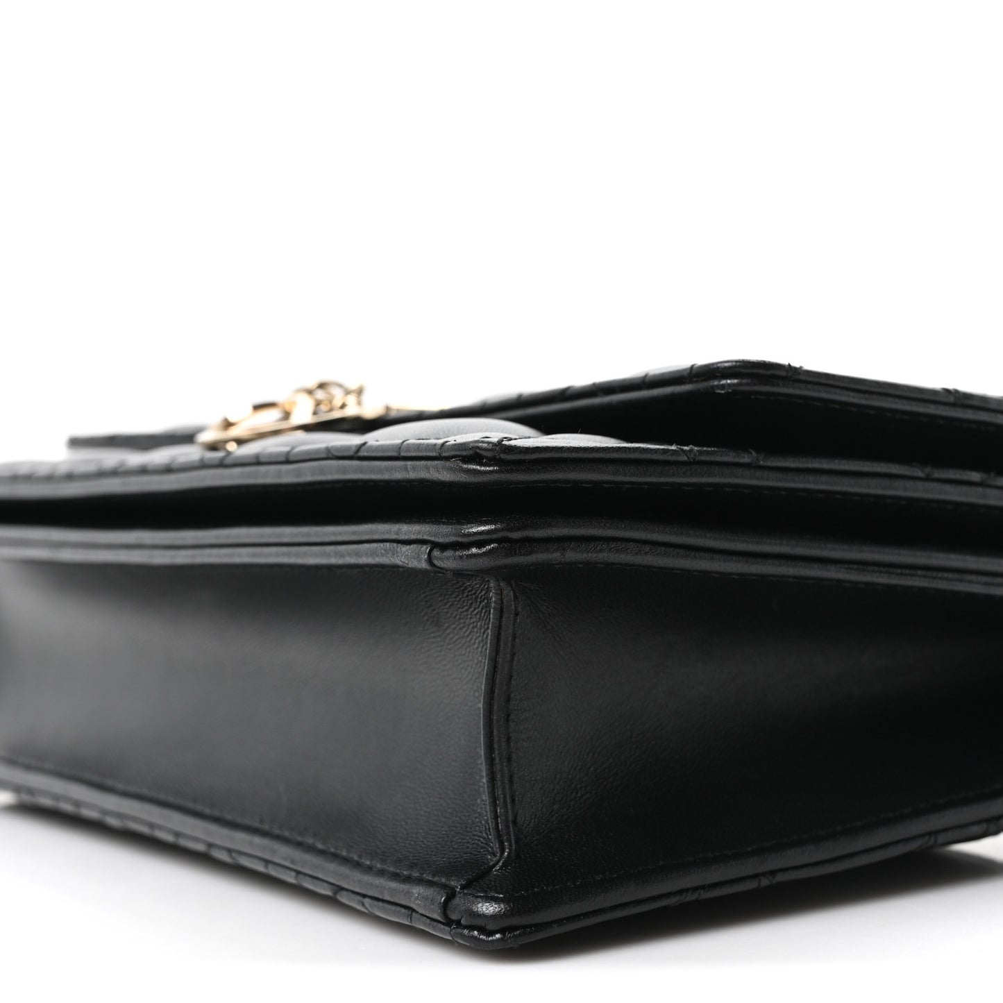 Lambskin Cannage My Dior Top Handle Bag Black