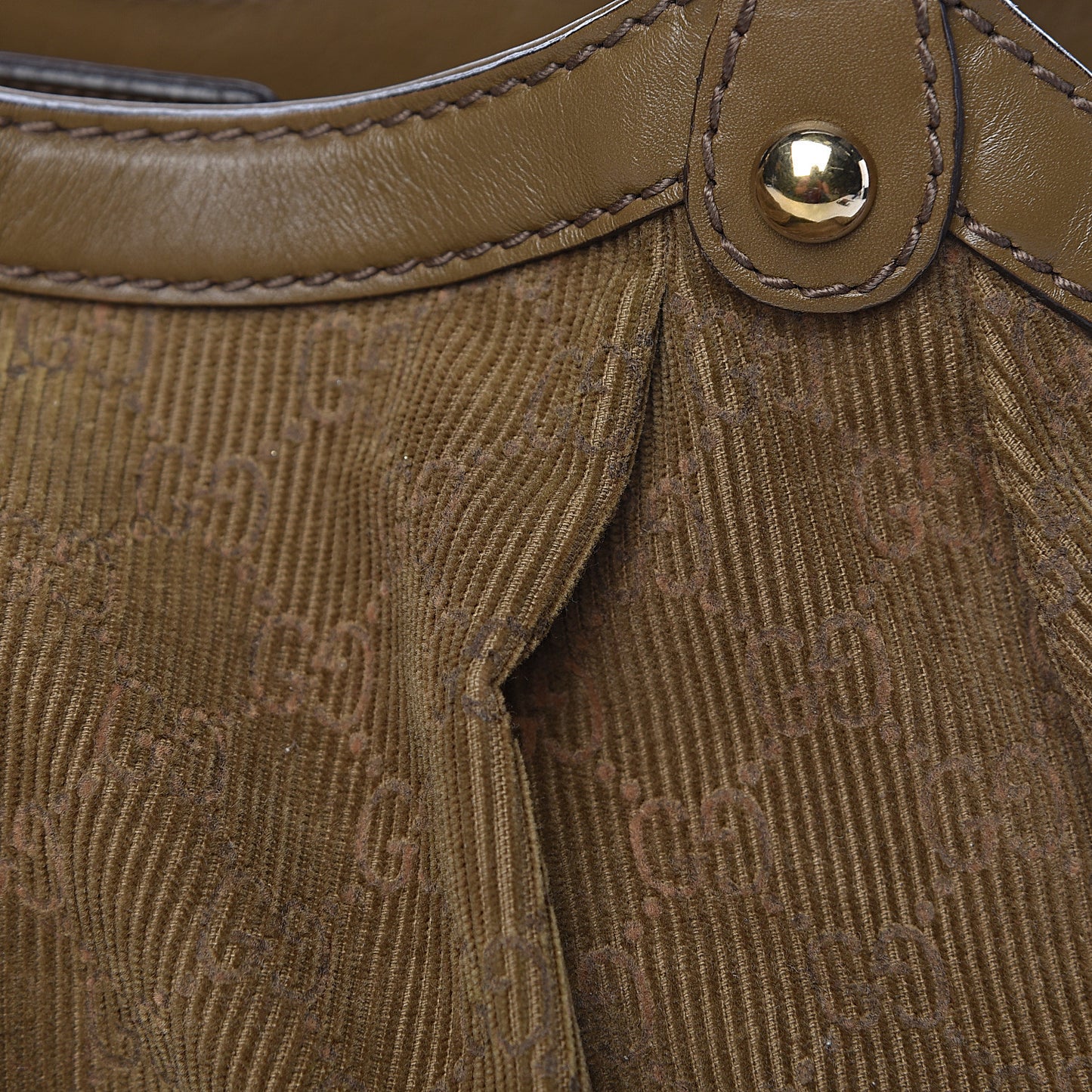Monogram Corduroy Medium Sukey Tote Brown