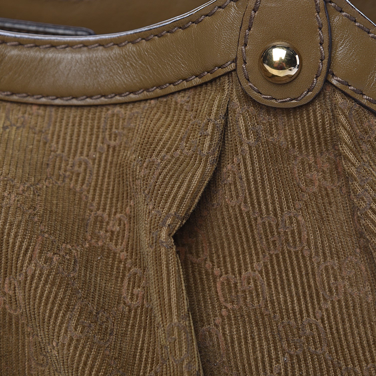 Gucci Monogram Corduroy Medium Sukey Tote Brown 17 of 21