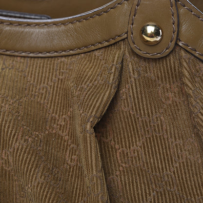 Gucci Monogram Corduroy Medium Sukey Tote Brown 17 of 21