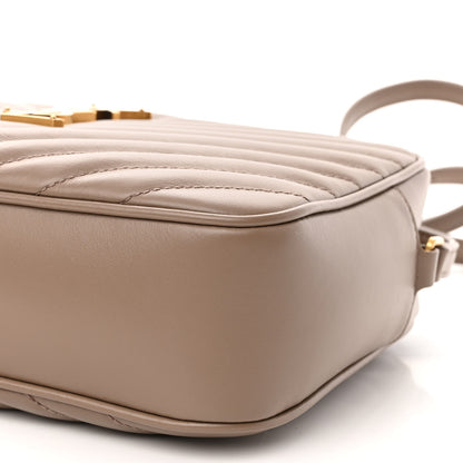 Saint Laurent Calfskin Matelasse Monogram Lou Camera Bag Greyish Brown 9 of 10