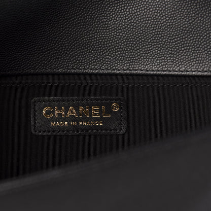 Chanel Caviar Quilted Medium Boy Flap Black 6 of 11