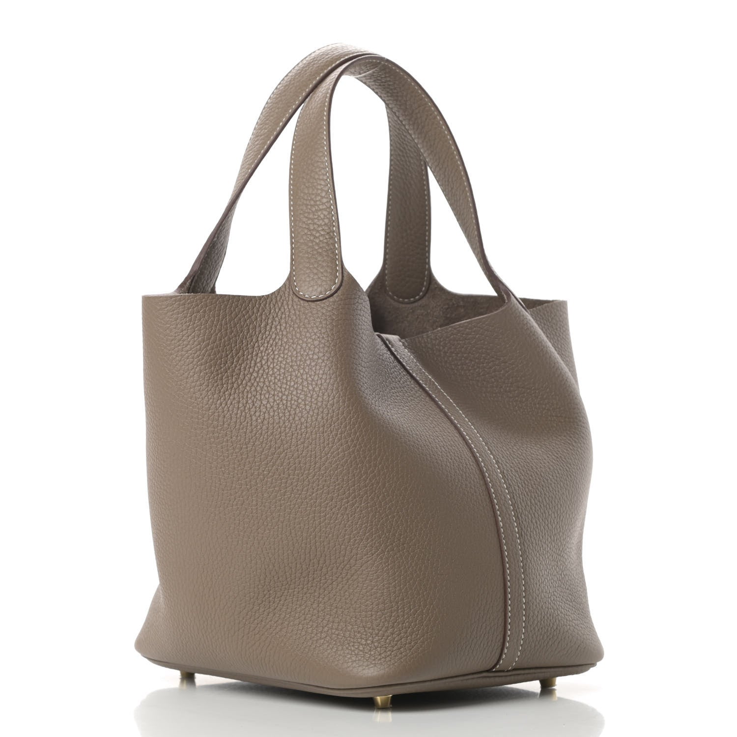 Hermes Taurillon Clemence Picotin Lock 22 MM Etoupe 3 of 11