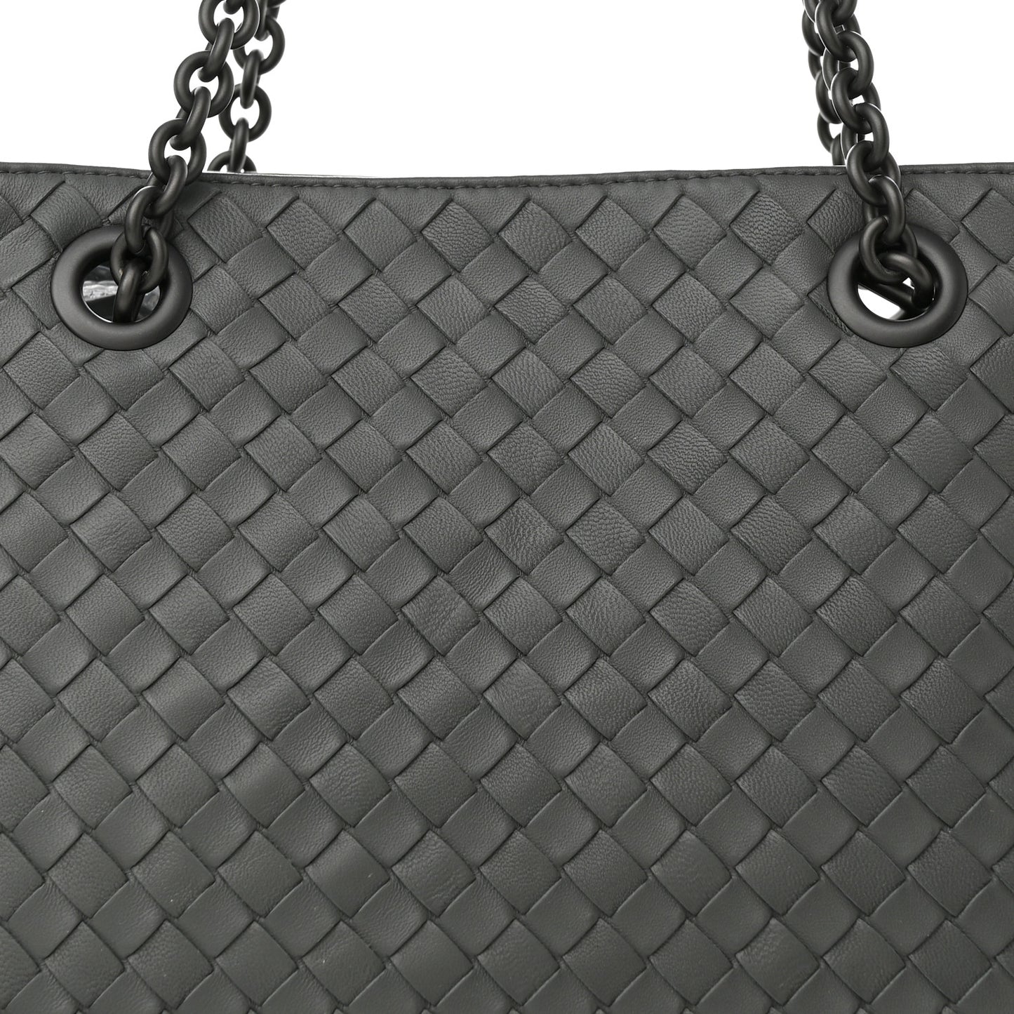 Nappa Intrecciato Medium Tote Grey