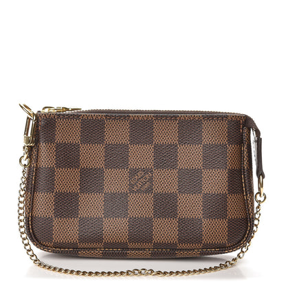 Louis Vuitton Damier Ebene Mini Pochette Accessories 1 of 8