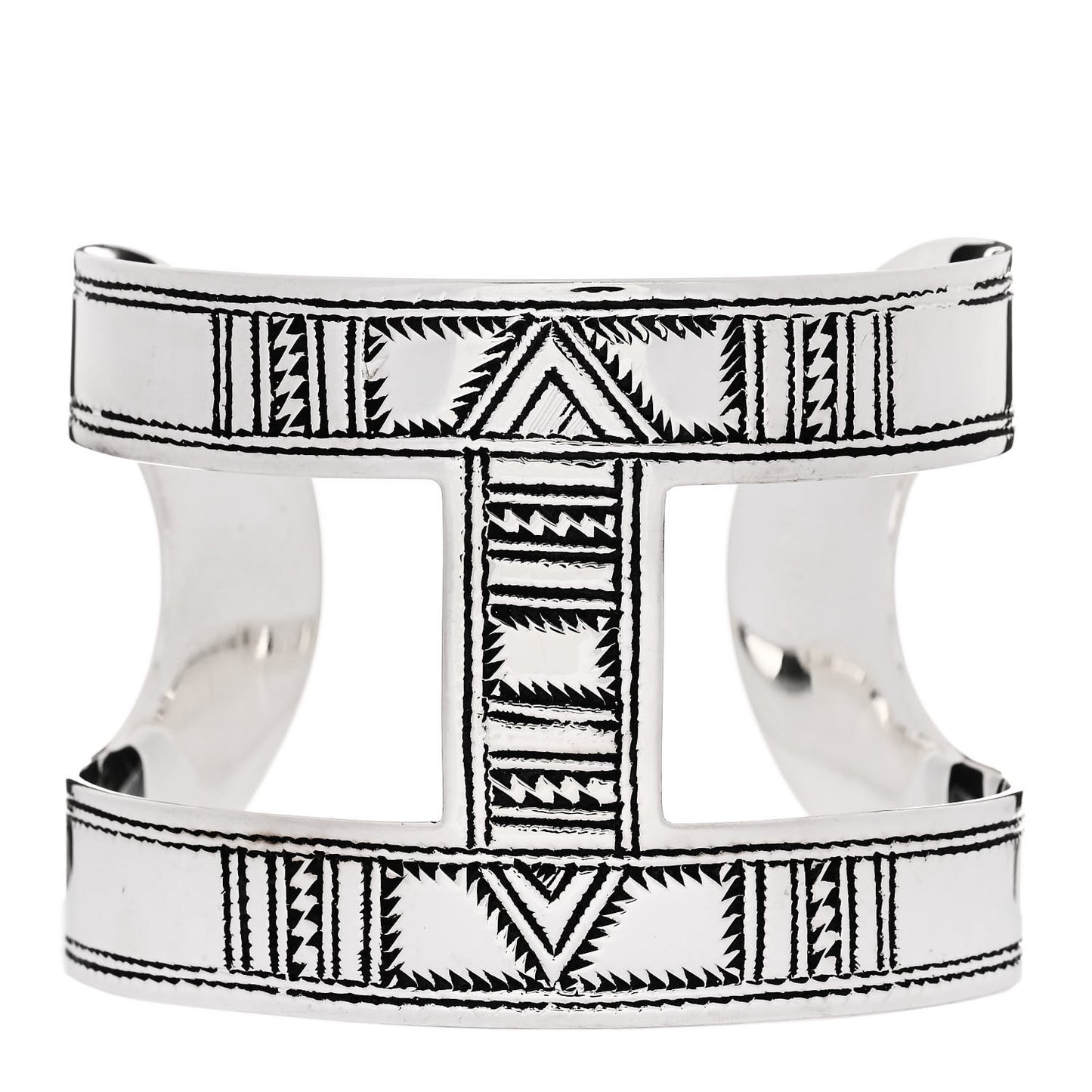 Sterling Silver Touareg Wide Cuff Bracelet