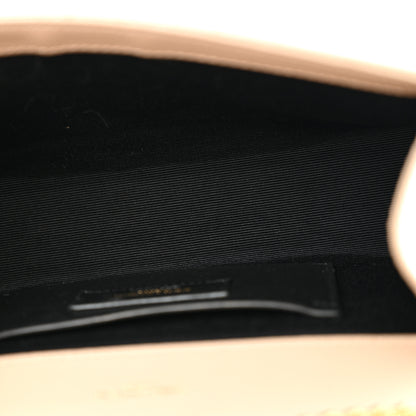 Saint Laurent Grain De Poudre Textured Mixed Matelasse Triquilt Small Monogram Satchel Dark Beige 5 of 11