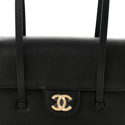 Chanel Shiny Caviar Mini Preppy Coco Shoulder Bag Black 7 of 10