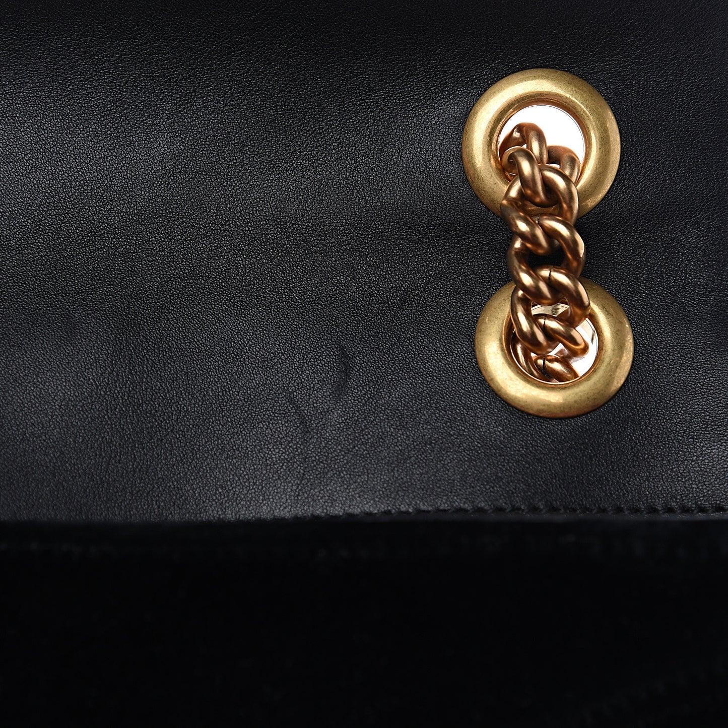 Velvet Matelasse Mini GG Marmont Shoulder Bag Black
