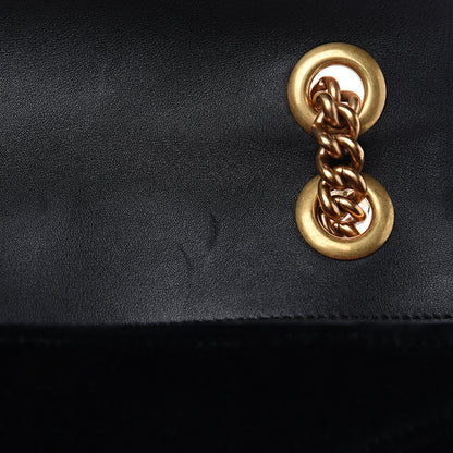Gucci Velvet Matelasse Mini GG Marmont Shoulder Bag Black 8 of 11