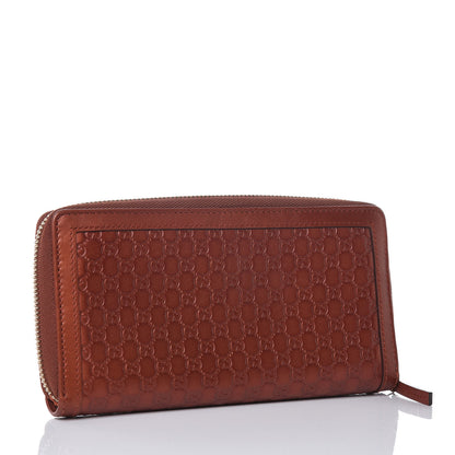 Gucci Metallic Microguccissima Sukey Zip Around Wallet Burnt Orange 3 of 9