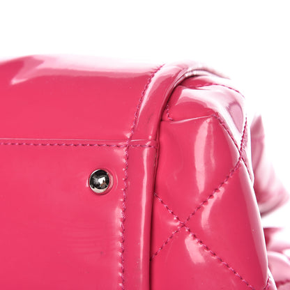 Chanel Vinyl Lipstick Ligne Accordion Tote Pink 16 of 18