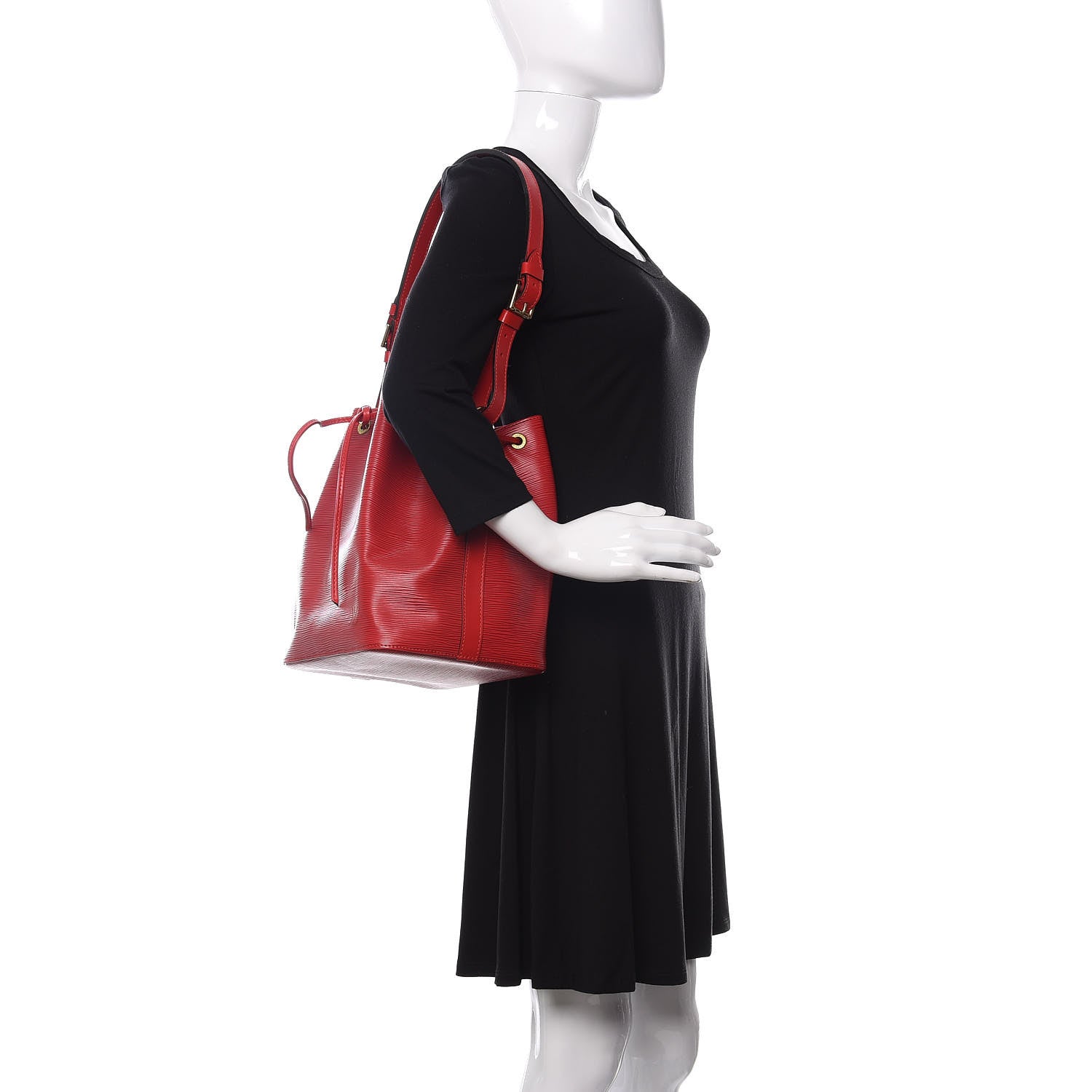 Louis Vuitton Epi Petit Noe Castillan Red 2 of 12
