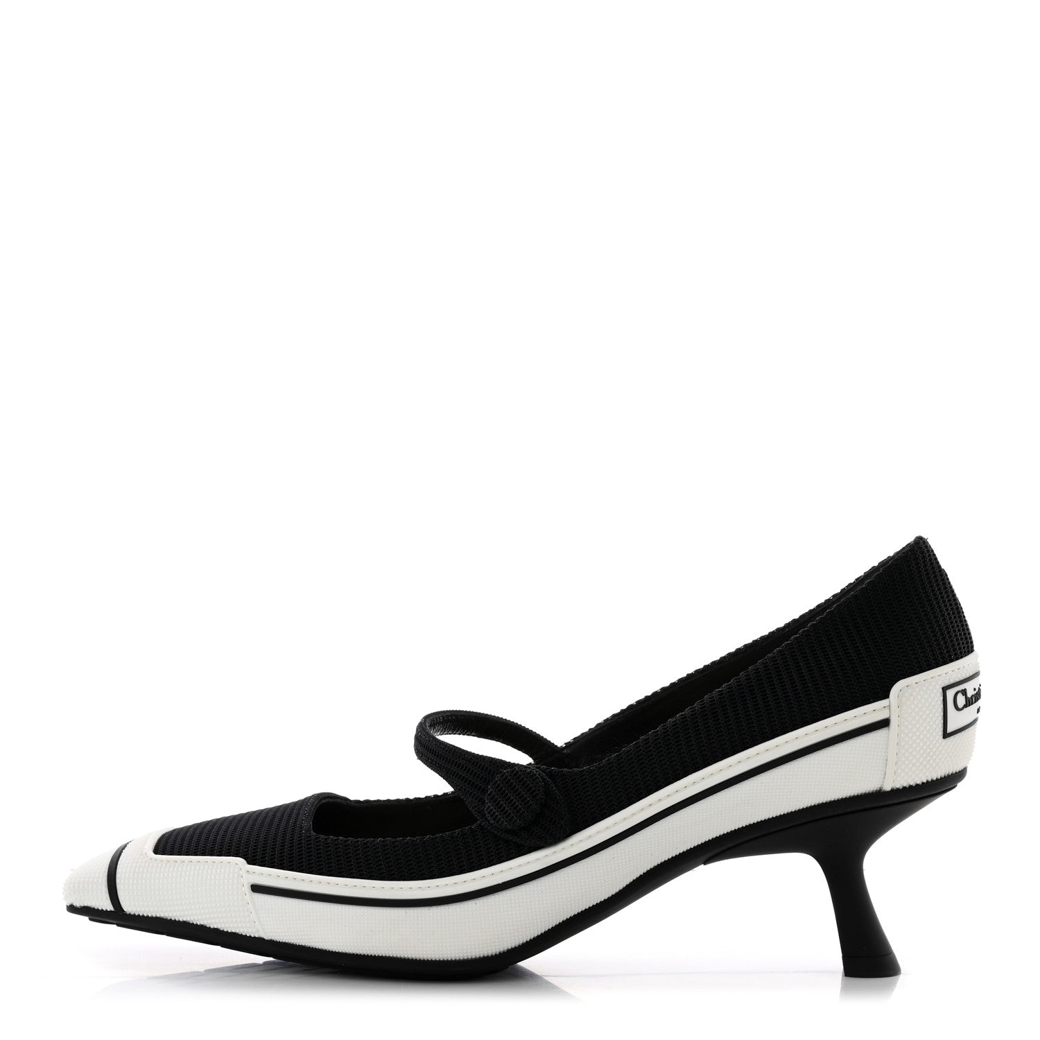 Christian Dior Technical Canvas Rubber D-Motion 55mm Pumps 38 Black 1 of 13