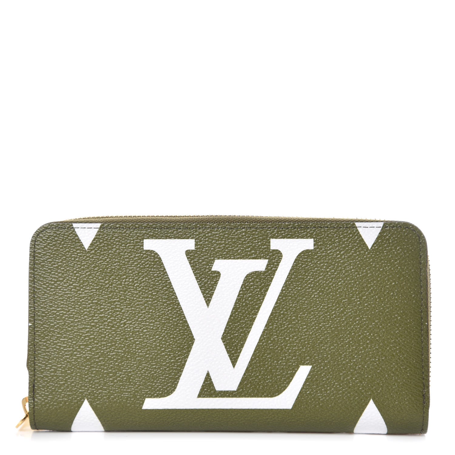 Louis Vuitton Monogram Giant Zippy Wallet Kaki White 1 of 8