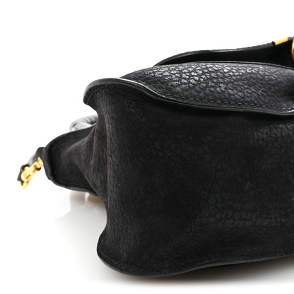 Chloe Nubuck Calfskin Medium Marcie Satchel Black 8 of 9