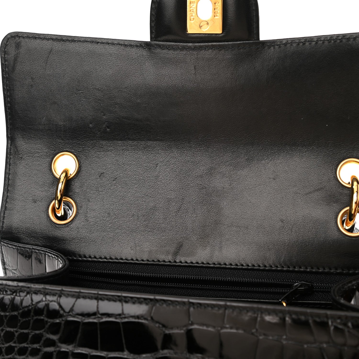 Chanel Alligator Small Single Flap Black 9 of 12