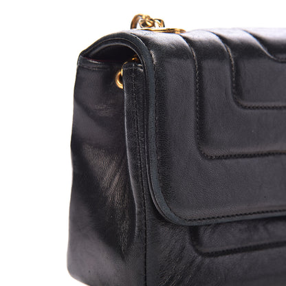Chanel Lambskin Horizontal Vertical Quilted Small Single Flap Black 12 of 15