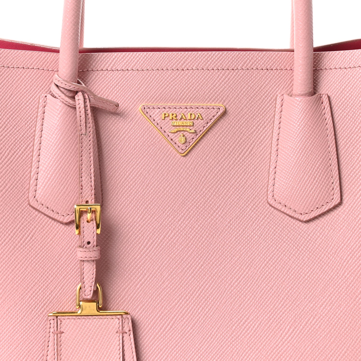 Prada Saffiano Cuir Medium Double Bag Cammeo Rosa 6 of 8