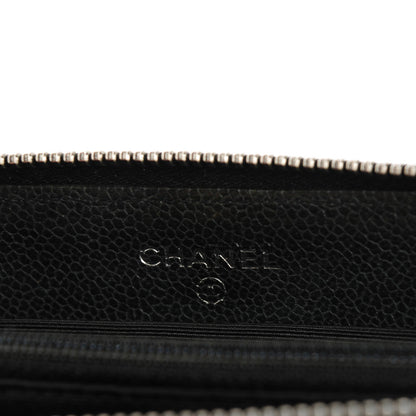 Chanel Caviar Outdoor Ligne Zip Around Wallet Black 7 of 10